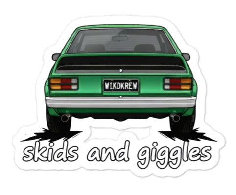 Torana Sticker - Skids and Giggles (WikdKrew)